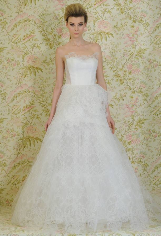Фото свадебных платьев с коллекции Angel Sanchez "Весна 2015"